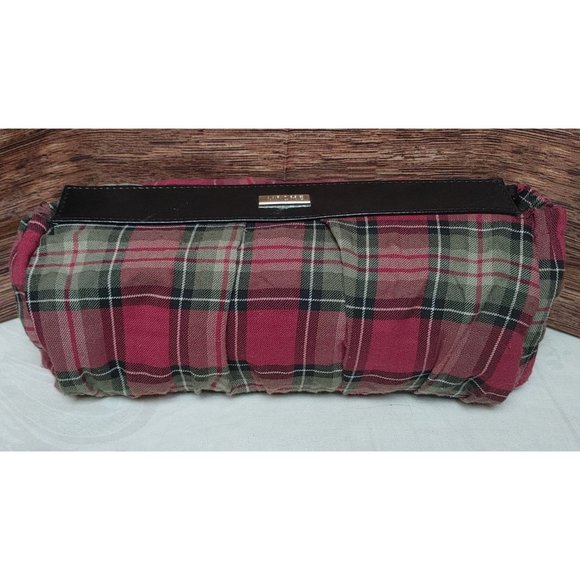 Miche Tori Deep Rose Black & Olive Plaid Classic Shell Magnetic Closure Purse - Picture 1 of 3